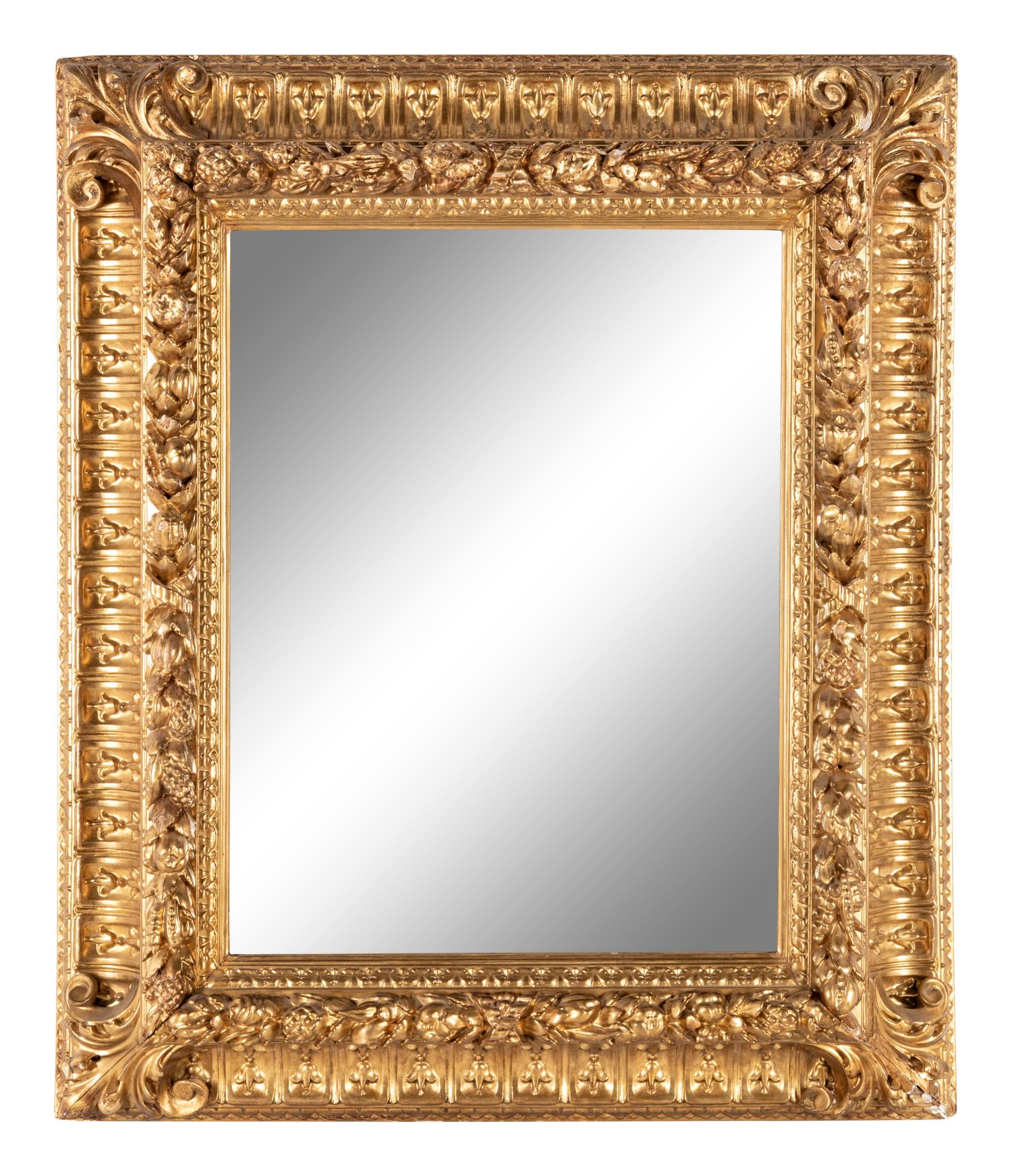 A Continental Giltwood Mirror
