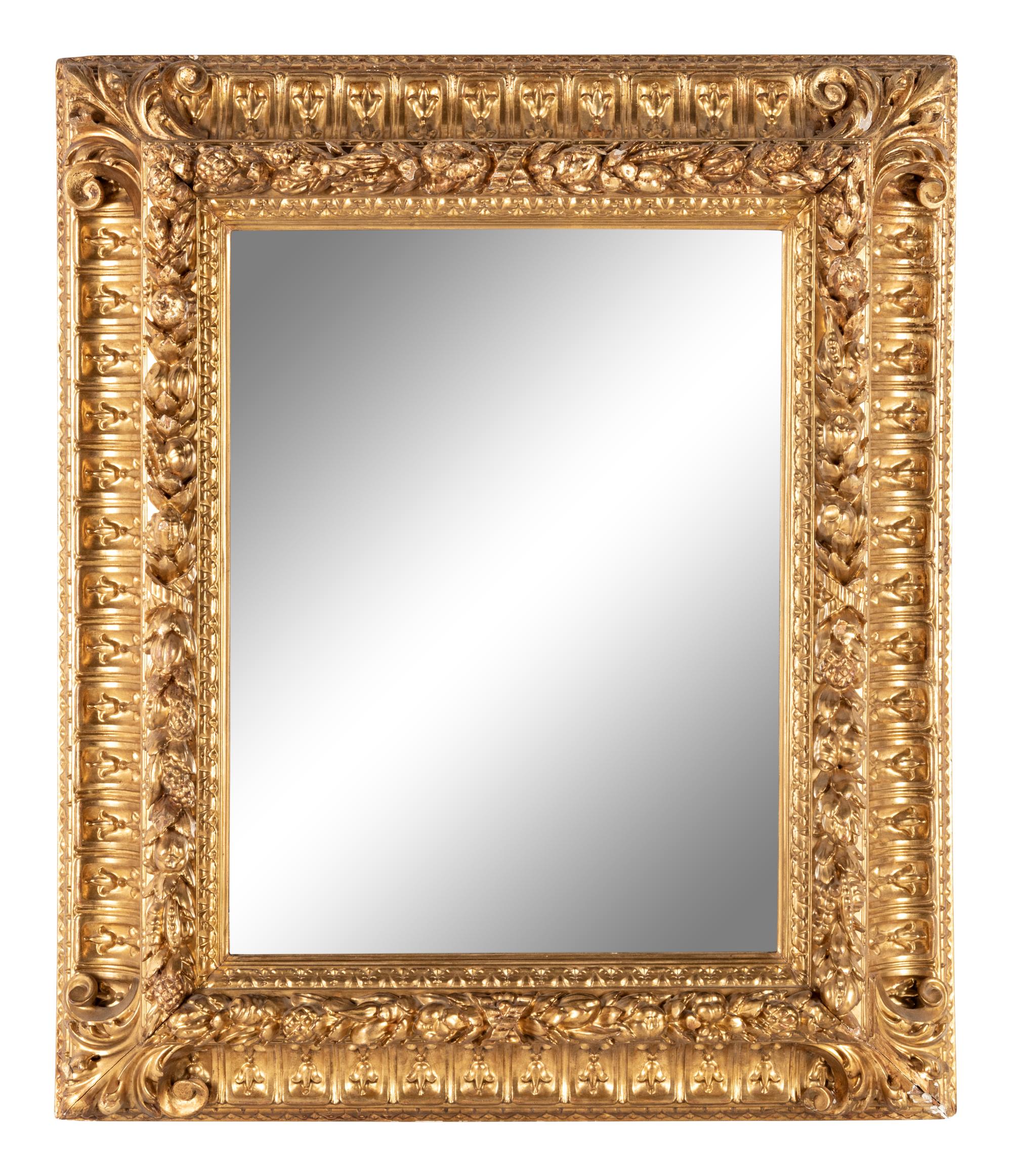 A Continental Giltwood Mirror
