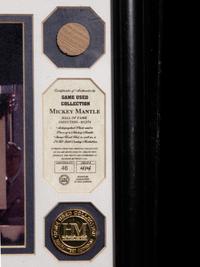 A Mickey Mantle Signed Highland Mint Game Used Bat Display,