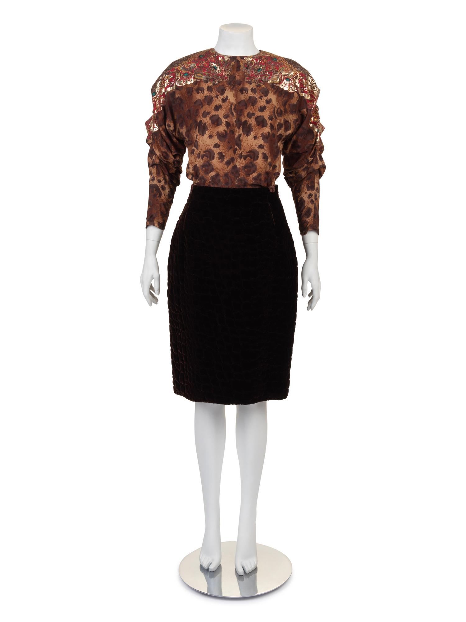 Gianfranco Ferre Quilted Ensemble, 1980-90s