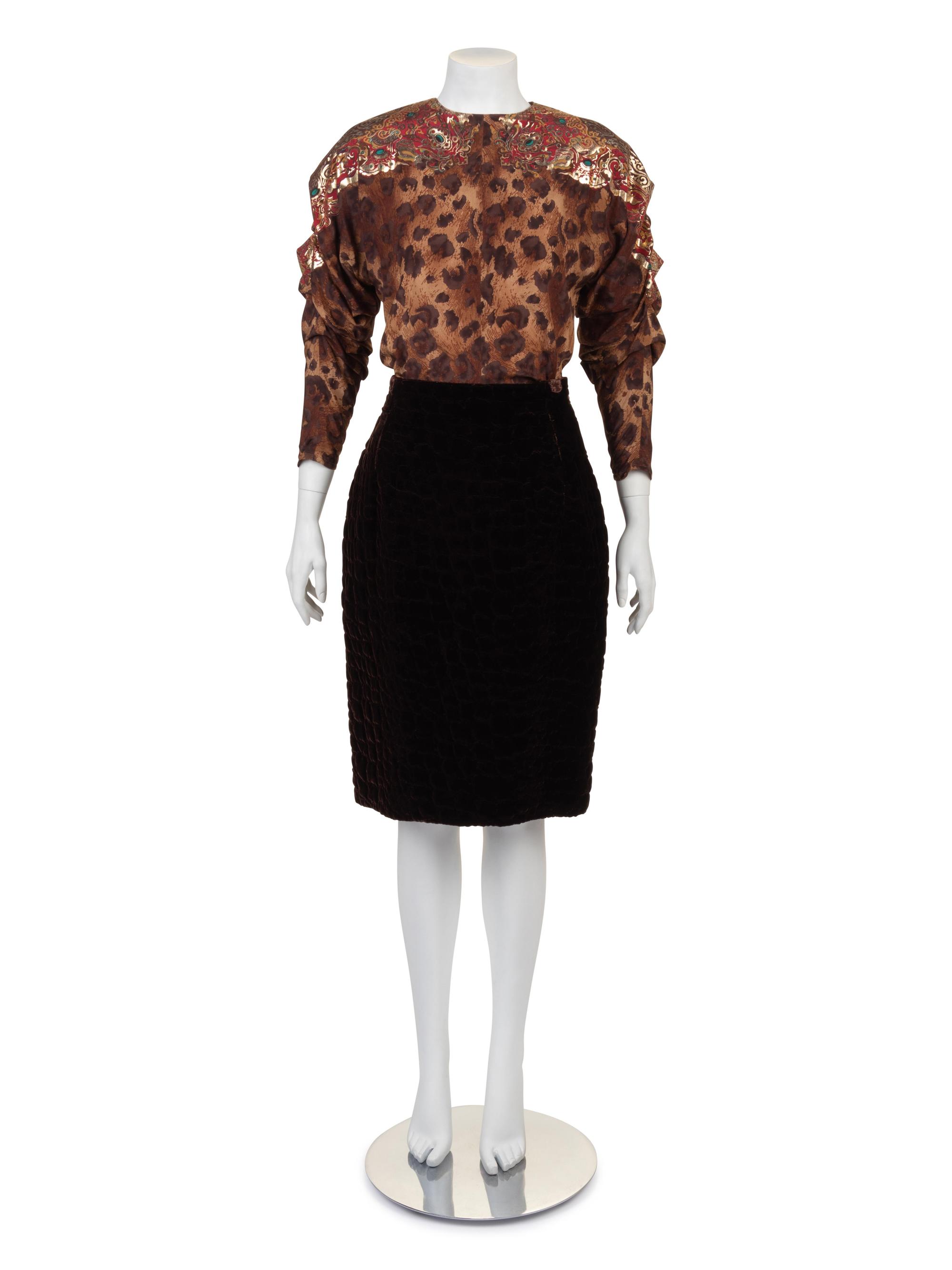 Gianfranco Ferre Quilted Ensemble, 1980-90s