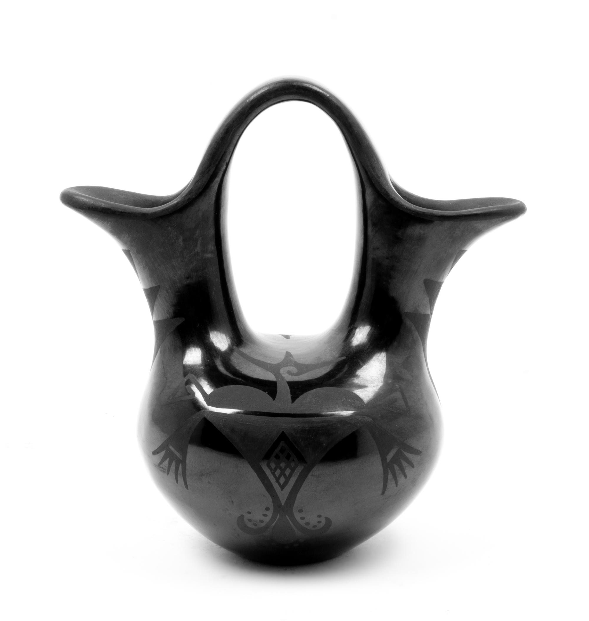 Blackware Wedding Vase