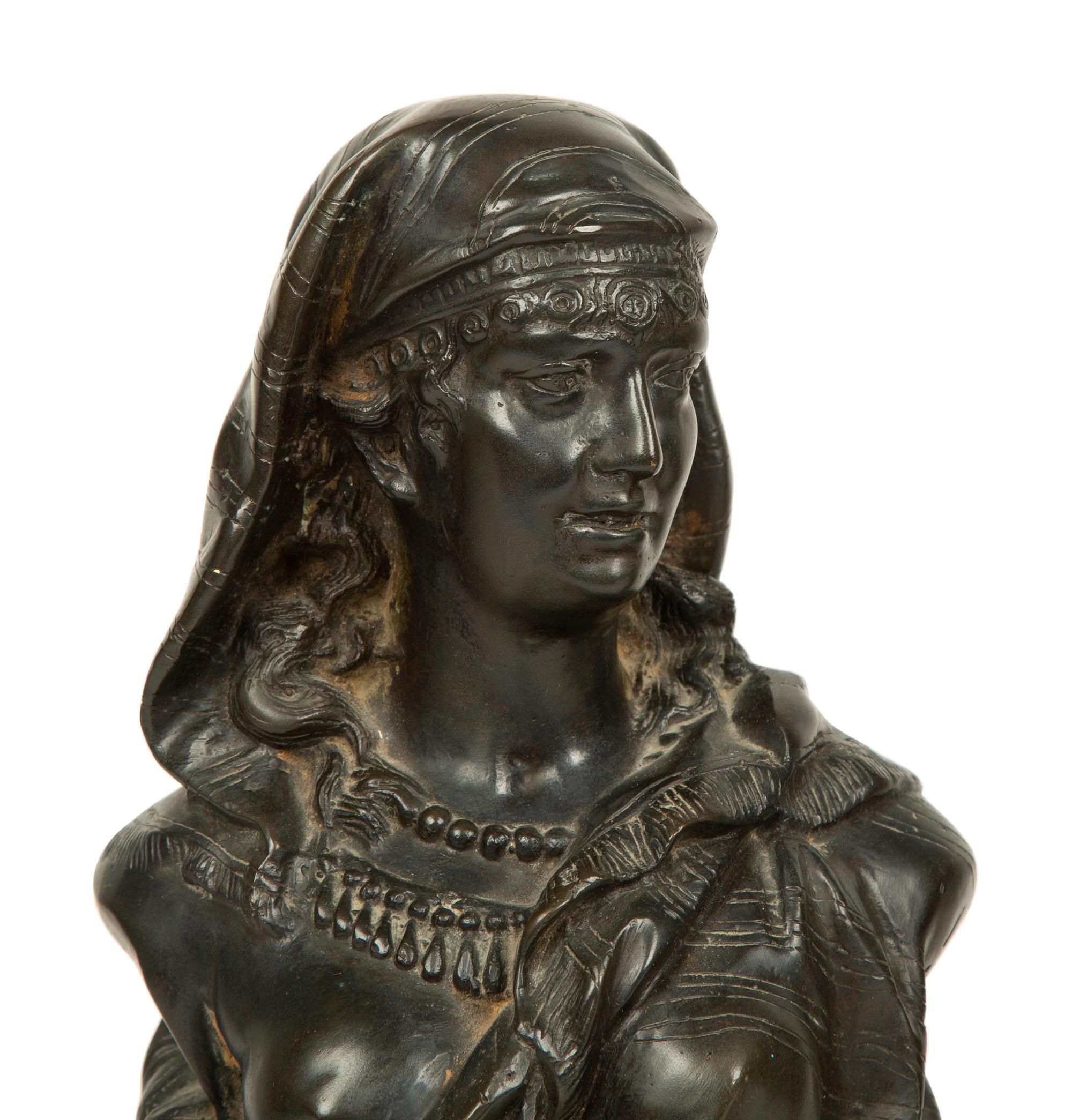 A Pair of Continental Cast Metal Busts — LATE 19TH/EARLY 20TH CENTURY