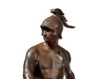 After Emile Louis Picault (French, 1839-1915), A mixed metal sculpture "Honor Patria"