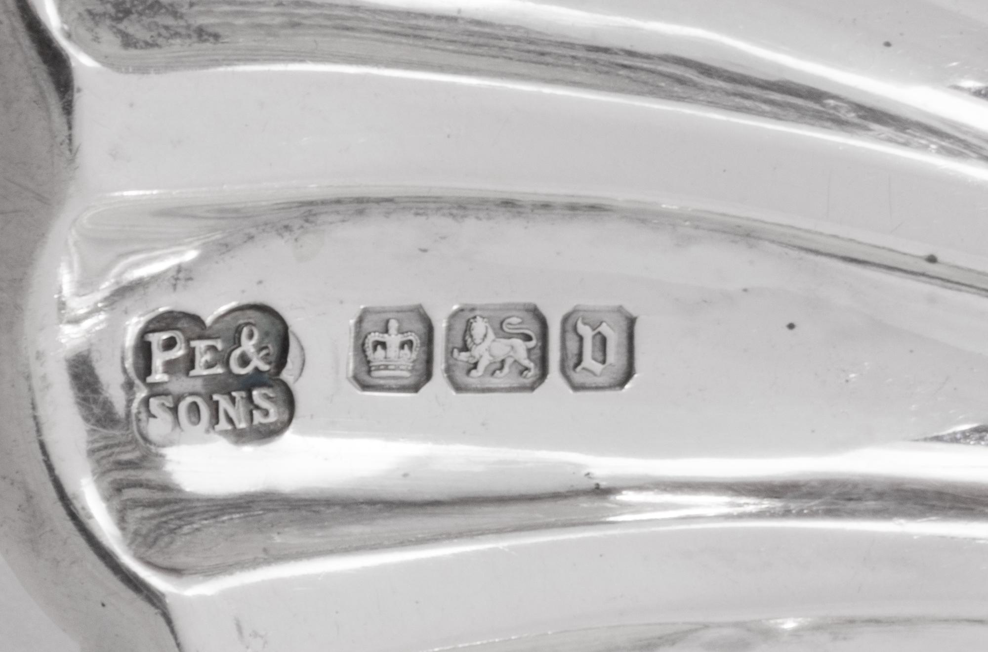 Two Mexican Silver Scallop-Form Candy Dishes