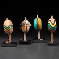Pueblo Polychrome Gourd Rattles, From the Collection of Dick Jemison, Alabama