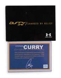 A Pair of Stephen Curry Signed Autograph Under Armour Basketball Shoes (Stephen Curry Authenticated),