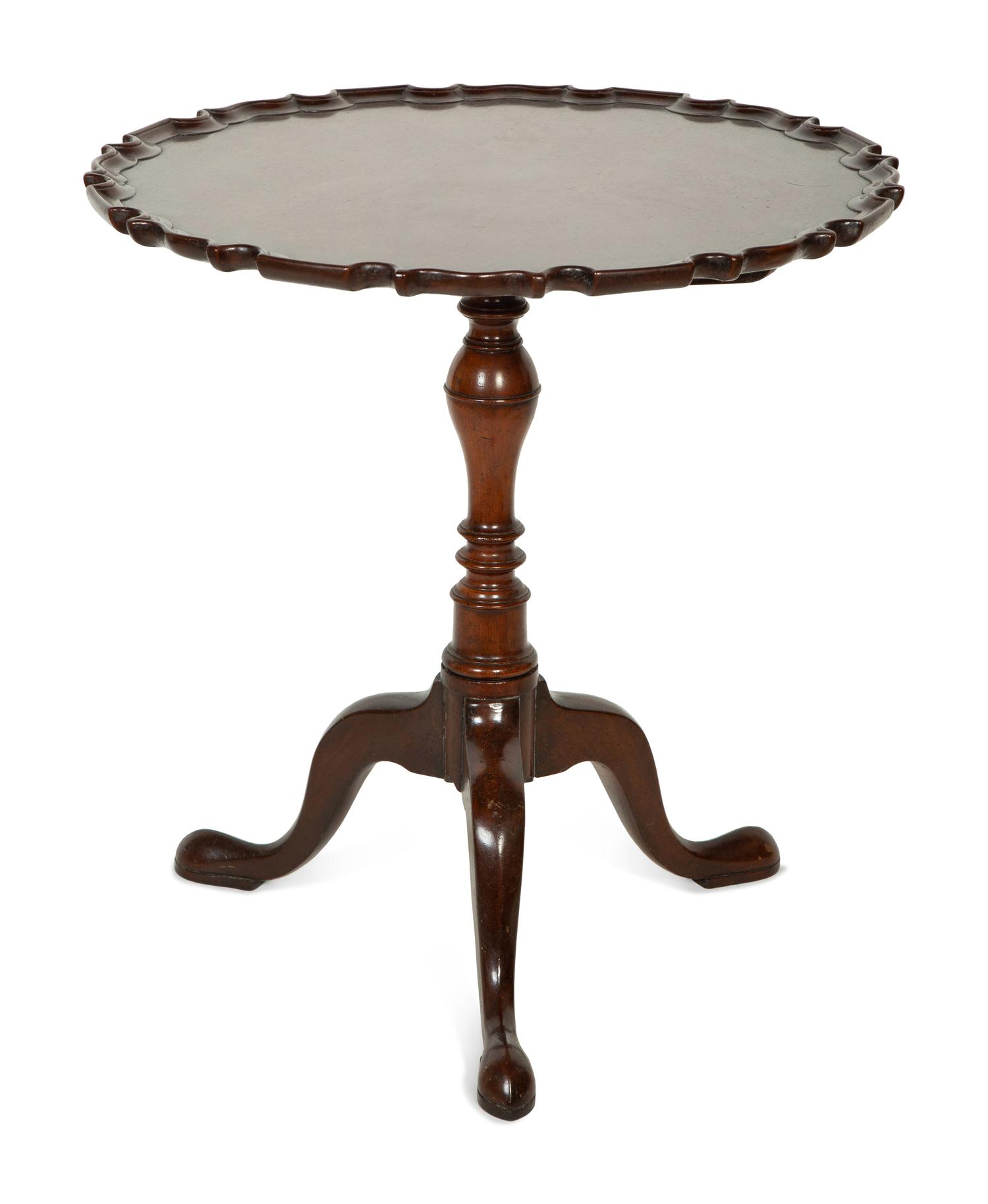 A George III Style Mahogany Tilt-Top Tea Table