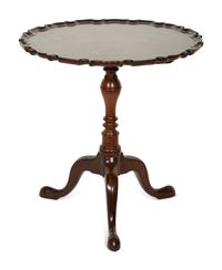 A George III Style Mahogany Tilt-Top Tea Table