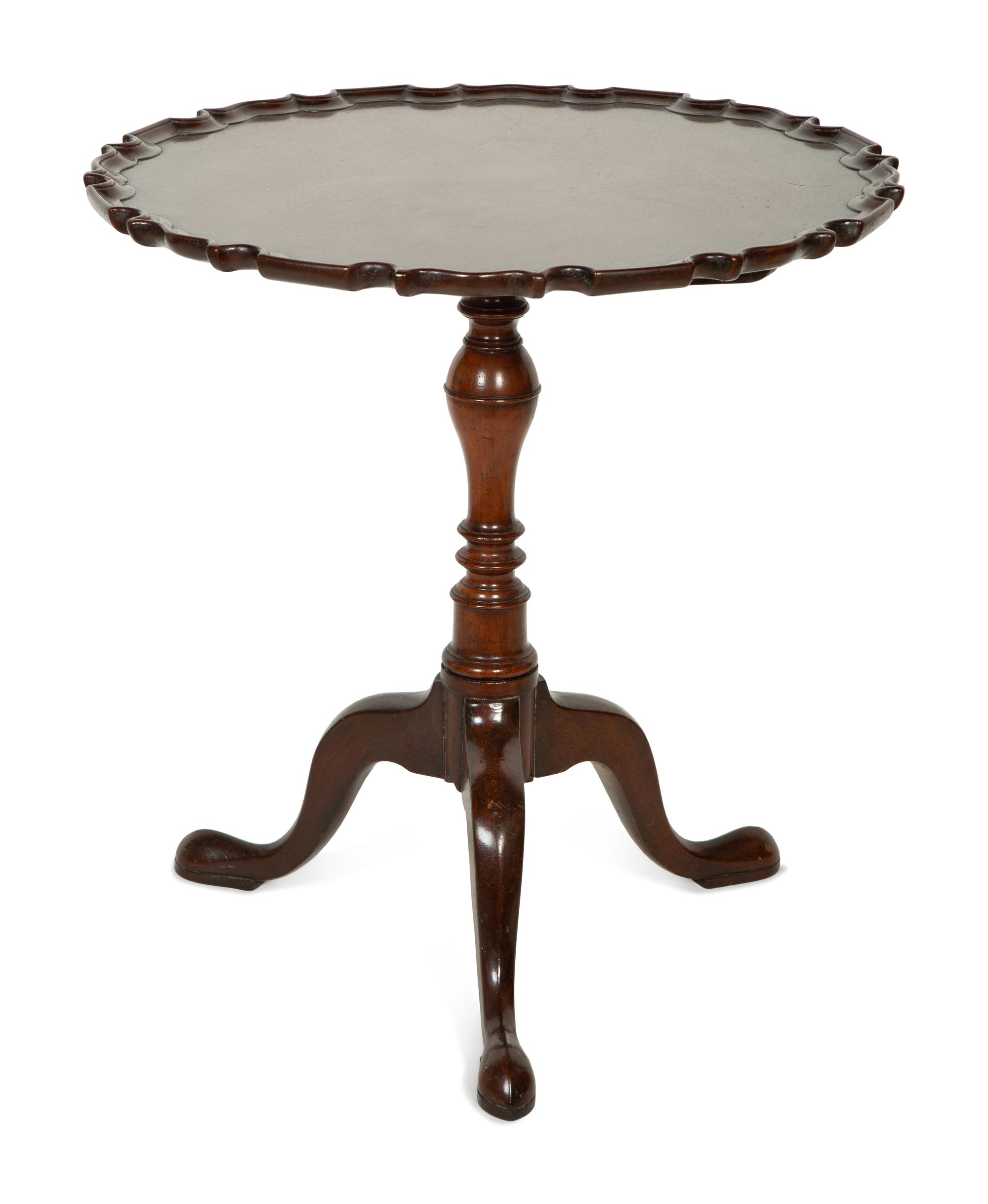 A George III Style Mahogany Tilt-Top Tea Table