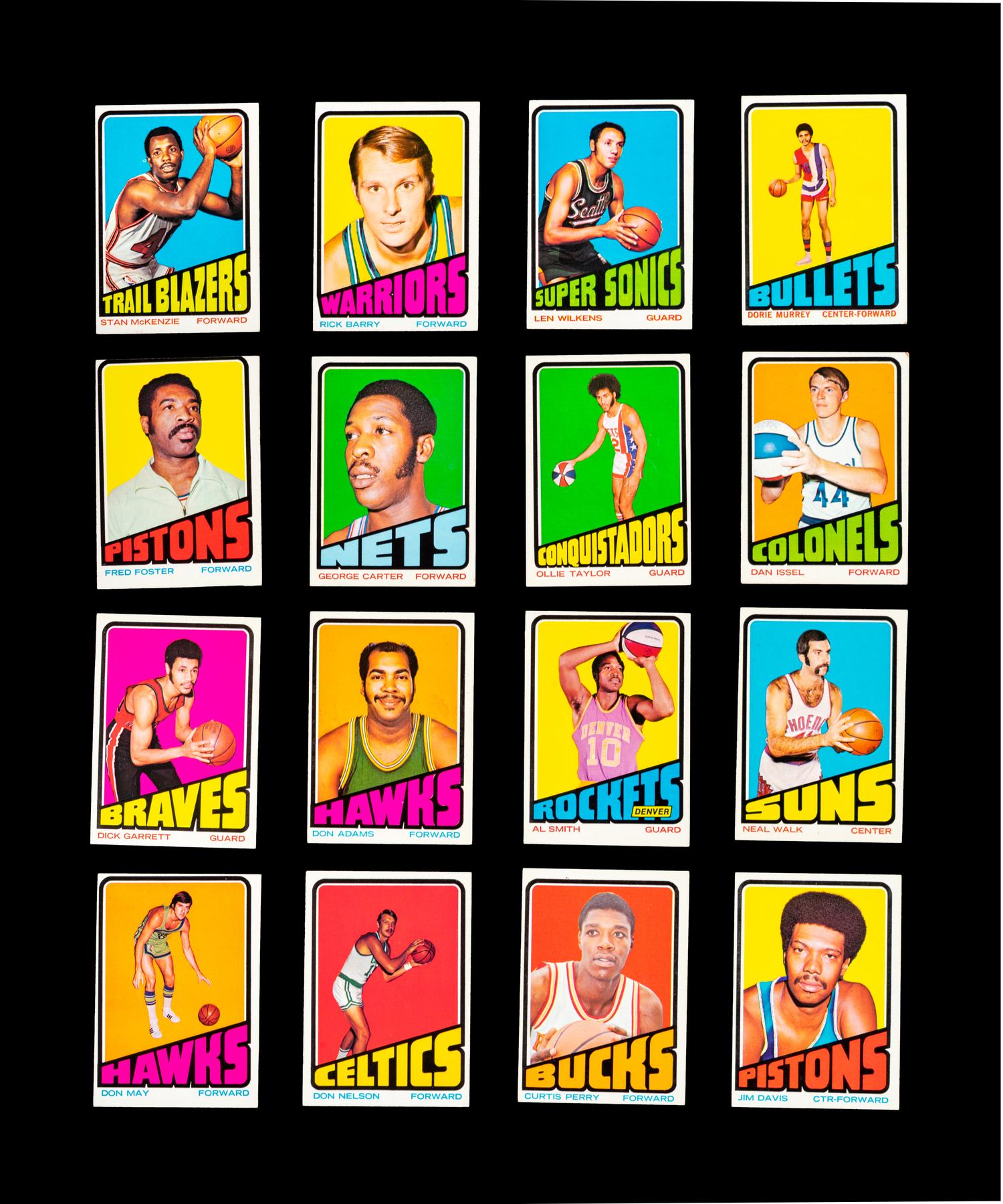 A Group of 67 1972-73 Topps Basketball Cards (Including Kareem Abdul-Jabbar, Wilt Chamberlain and Multiple Hall of Famers),
