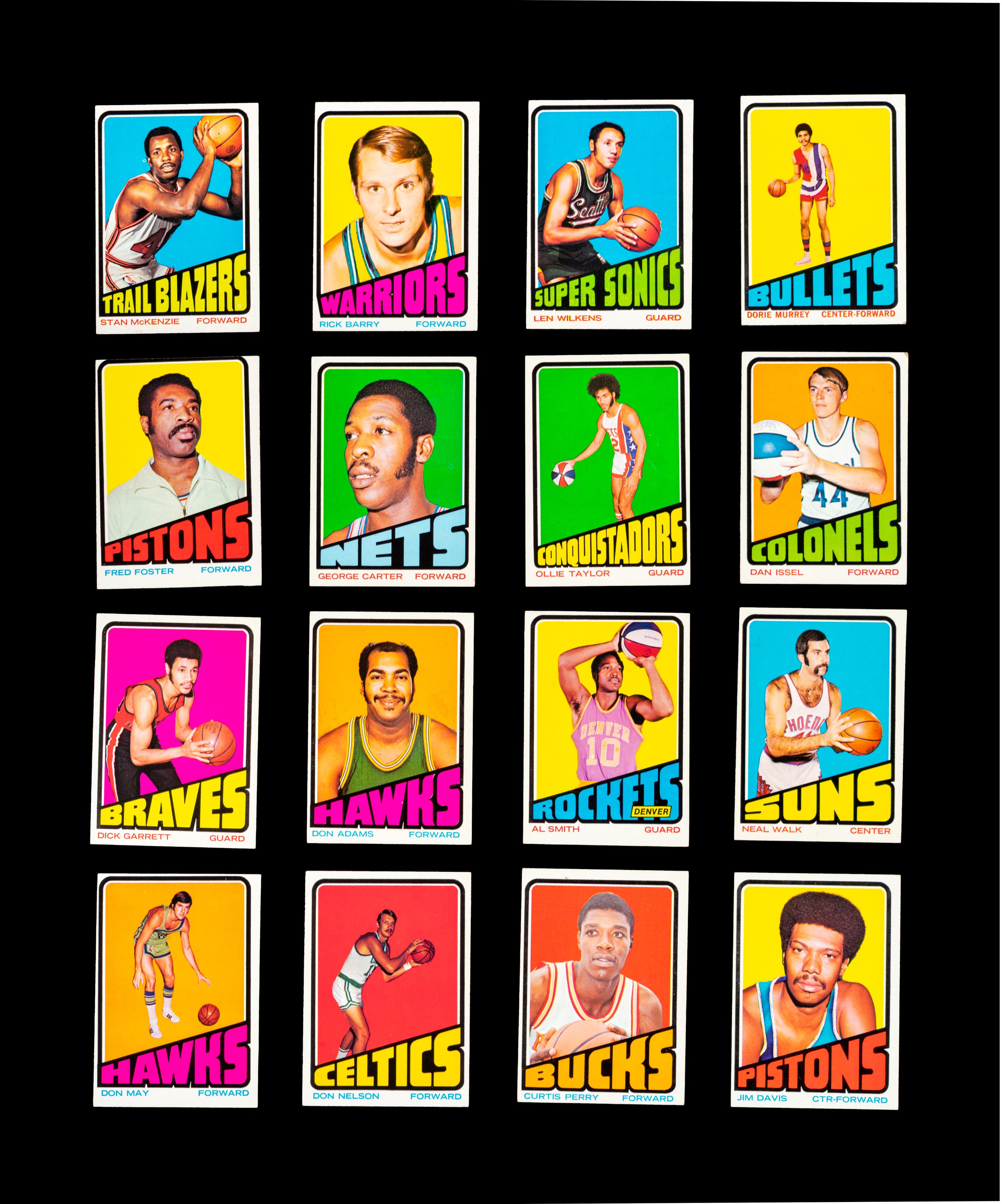 A Group of 67 1972-73 Topps Basketball Cards (Including Kareem Abdul-Jabbar, Wilt Chamberlain and Multiple Hall of Famers),