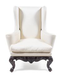 An Italian Renaissance Style Wingback Armchair — 19TH CENTURY