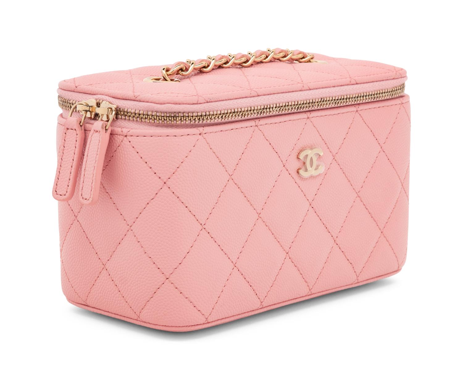 CHANEL, CAVIAR LEATHER VANITY BAG
