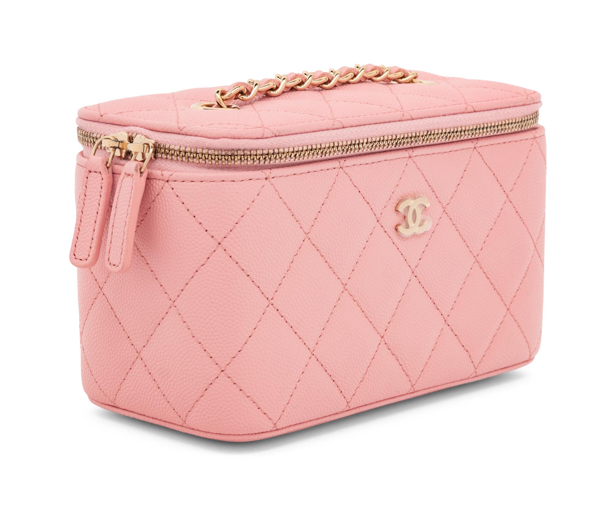CHANEL, CAVIAR LEATHER VANITY BAG