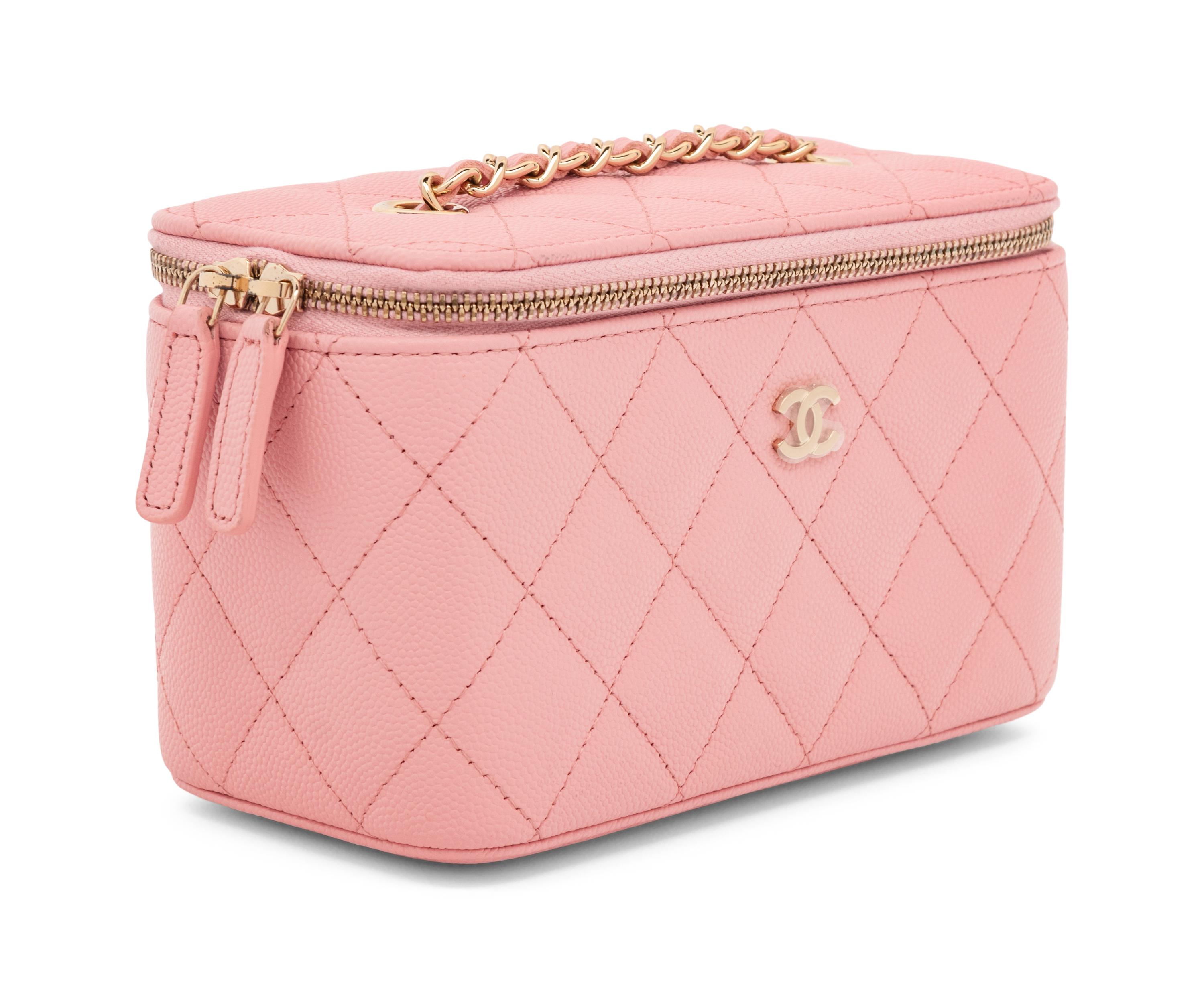 CHANEL, CAVIAR LEATHER VANITY BAG