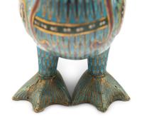 Four Chinese Cloisonné Enamel Animal Form Vessels
