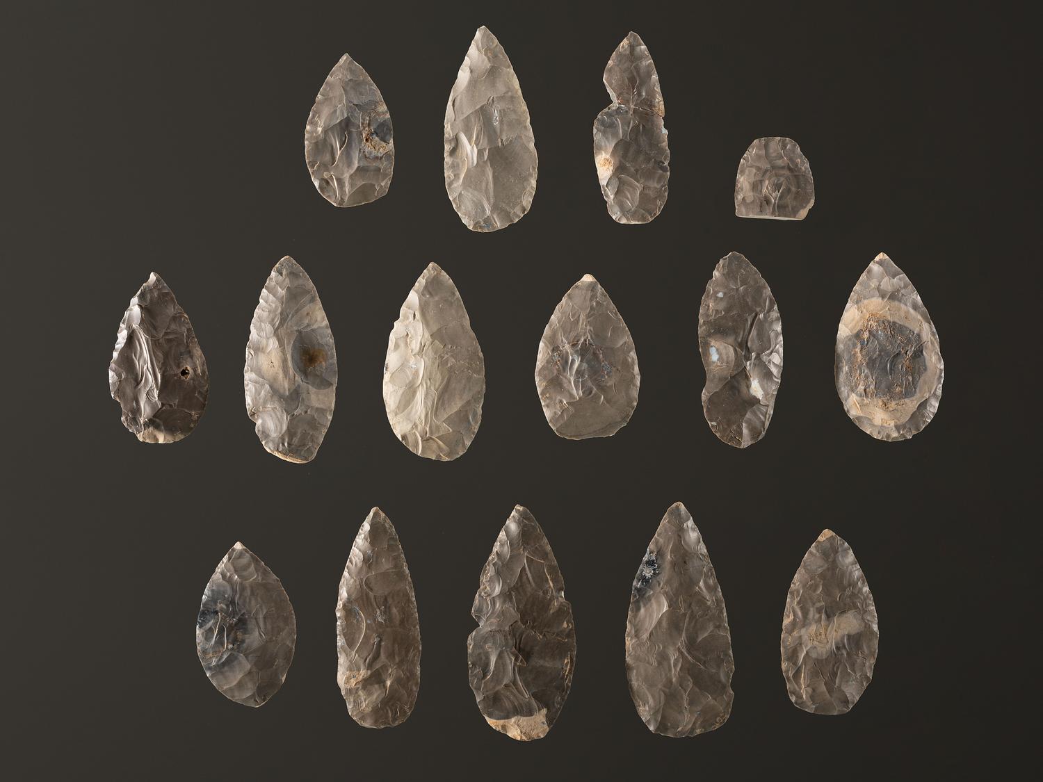 A Cache of Hornstone Blades