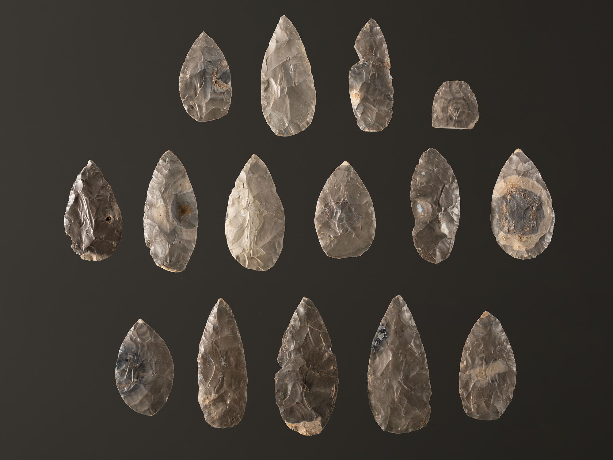 A Cache of Hornstone Blades