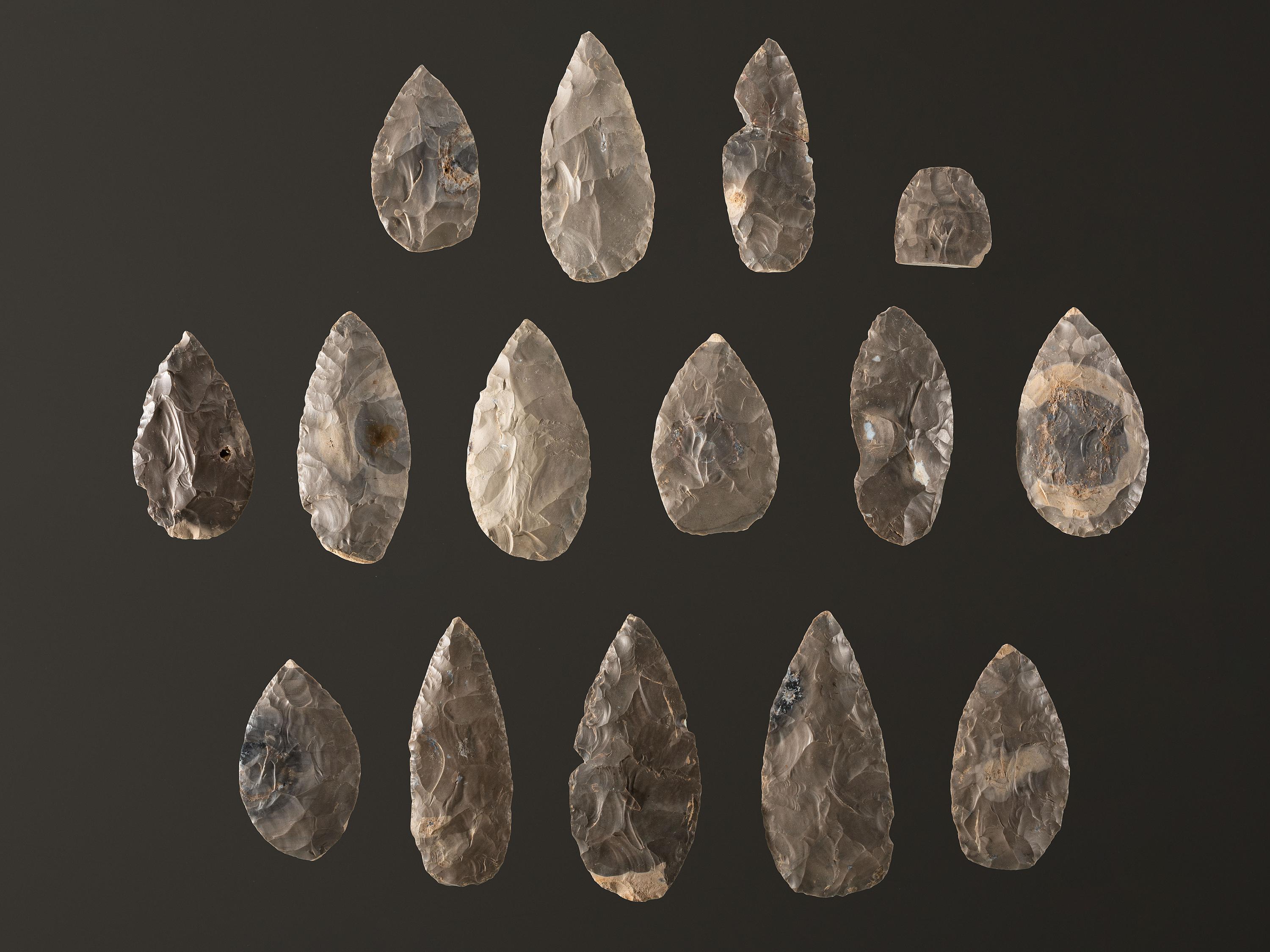 A Cache of Hornstone Blades