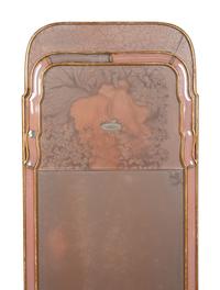 A Queen Anne Style Giltwood and Eglomise Pier Mirror
