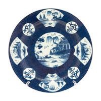 A Worcester Blue and White Porcelain Dish — C. 1770
