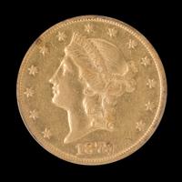A United States 1879-CC Liberty Head $20 Gold Coin