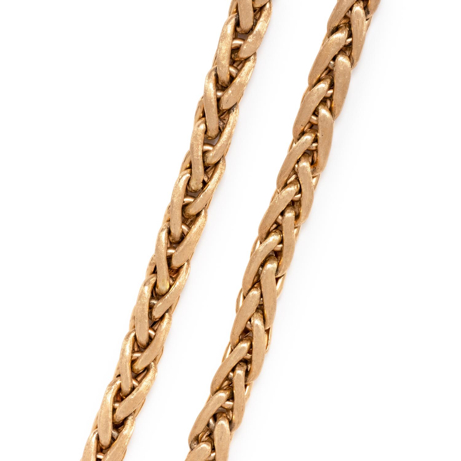 YELLOW GOLD LONGCHAIN NECKLACE