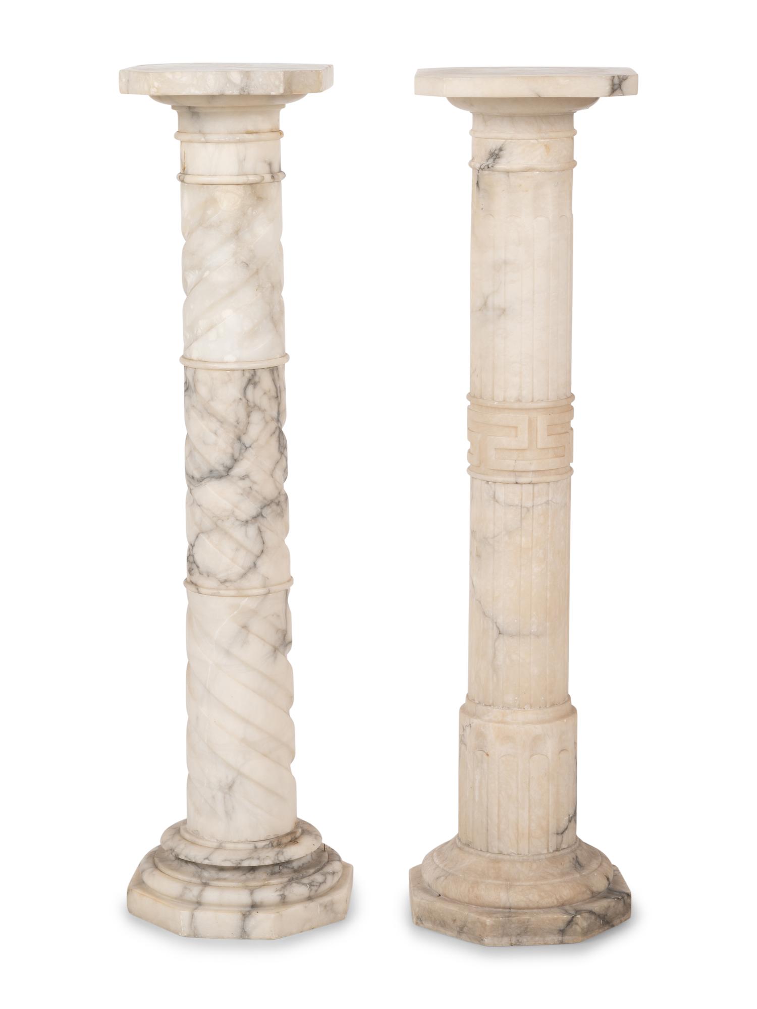 Two Italian Alabaster Columns
