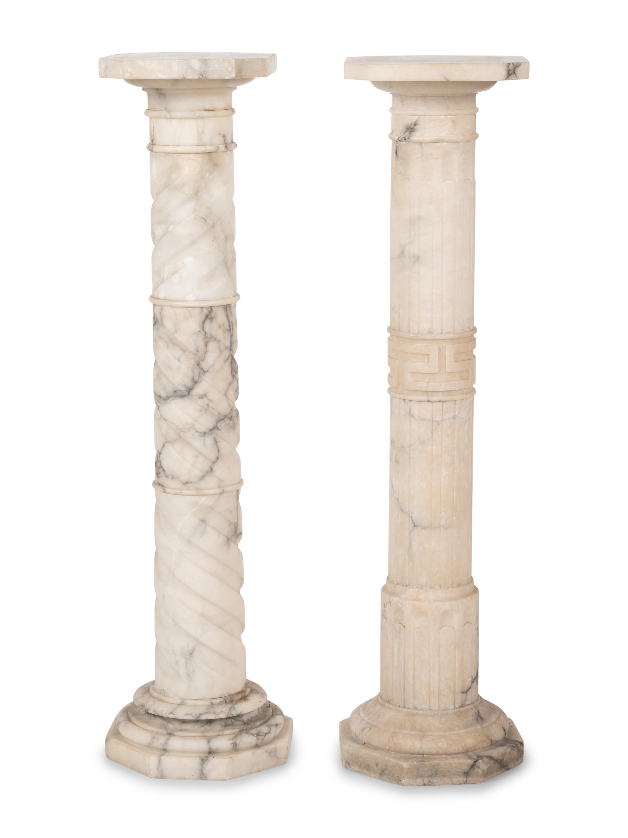 Two Italian Alabaster Columns
