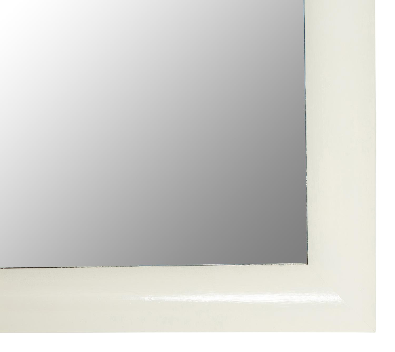 A Contemporary White Painted Framed Mirror