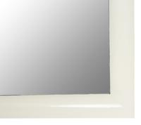 A Contemporary White Painted Framed Mirror