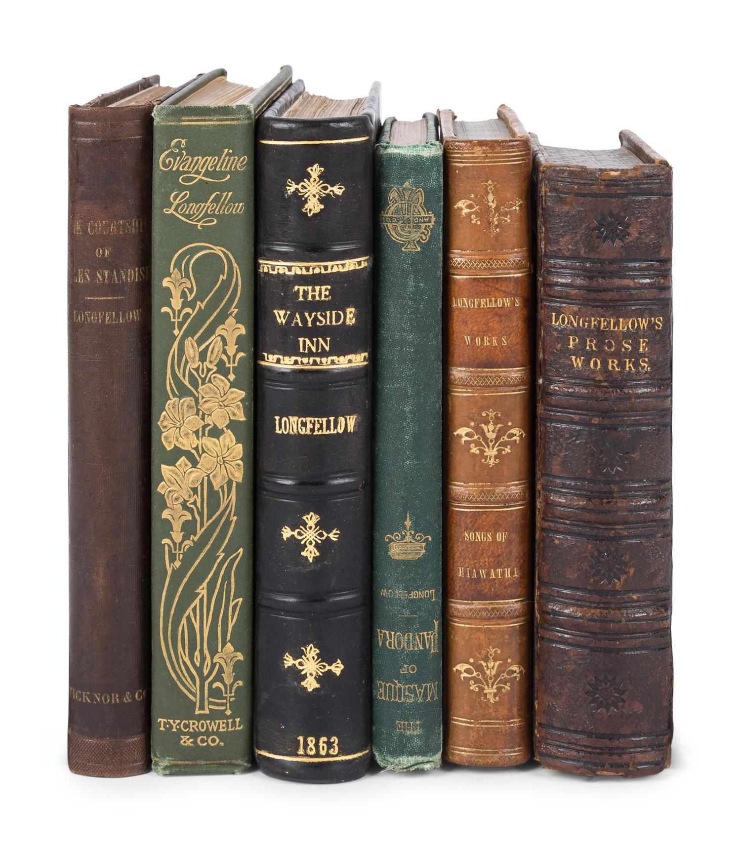 LONGFELLOW, Henry Wadsworth (1807-1882). A group of 6 works, comprising: