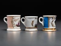 Three Fraternal Occupation Shaving Mugs
