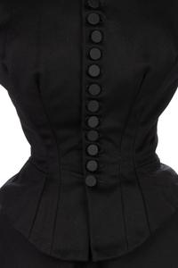 Collection of Four 19th Century Black Wool Riding Clothes, 1880-1890