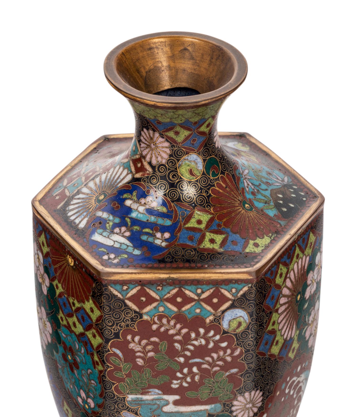Three Japanese Cloisonné Vases
