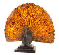 A Victorian Bronze, Tortoise Shell and Brass Table Lamp Height 19 1/4 inches. — LIKELY LATE 19TH CENTURY