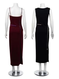 Two Geoffrey Beene Zipper Dresses, Spring 1999