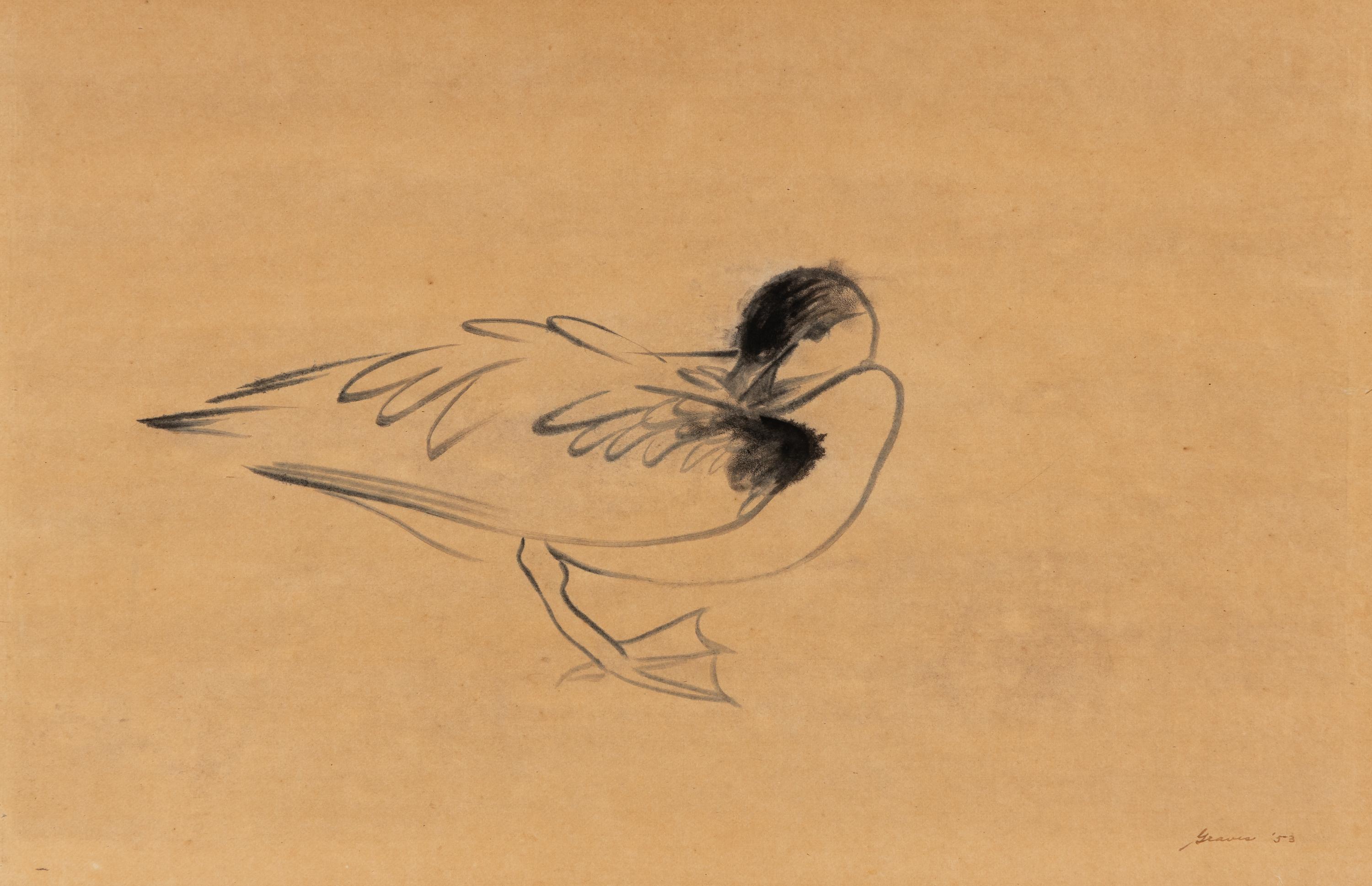 Preening Duck , 1953