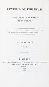 SCOTT, SIR WALTER. [Works.] Edinburgh, 1817. 34 vols.