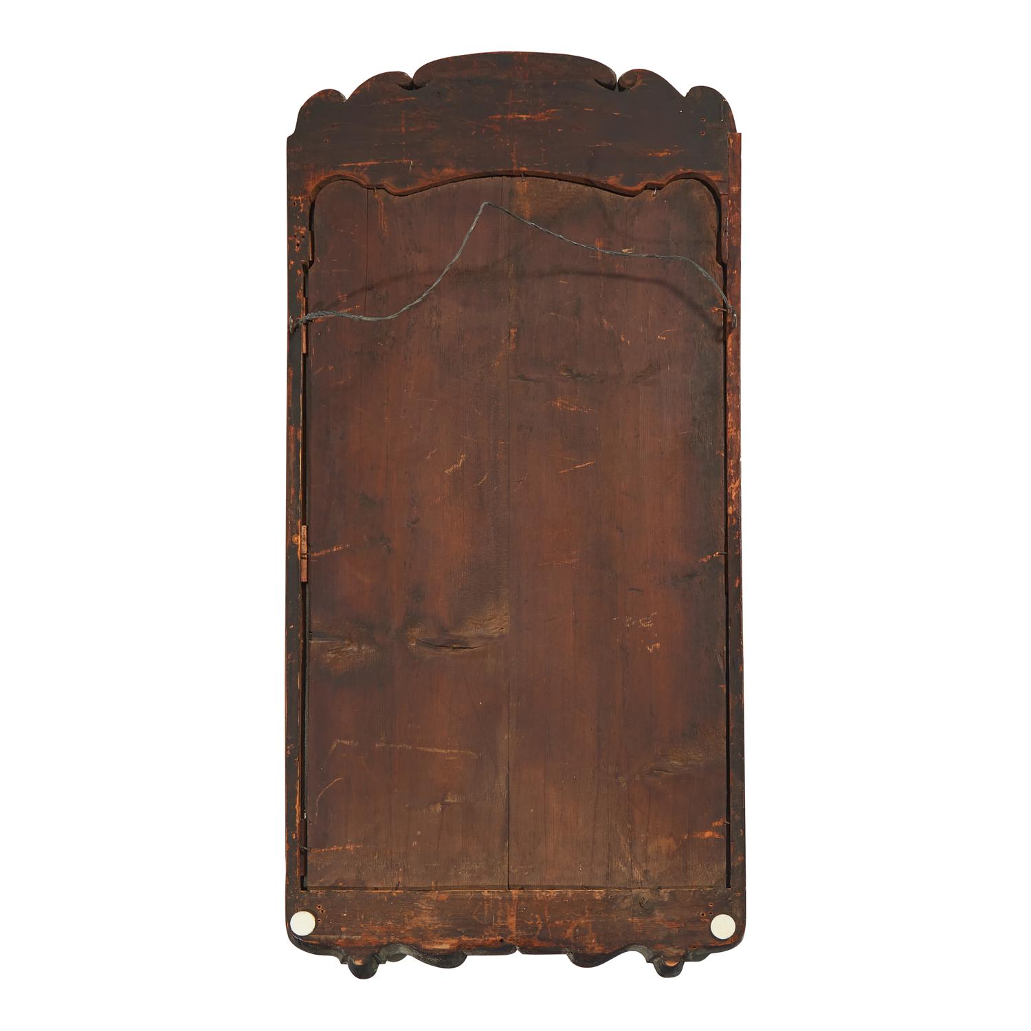 A George II Mahogany and Parcel-Gilt Looking Glass