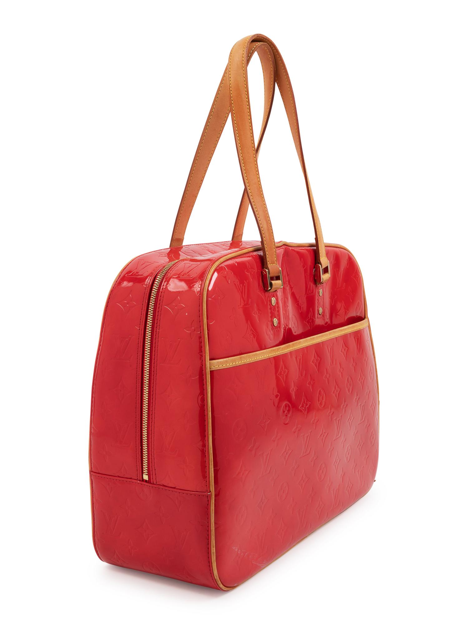 Louis Vuitton Red Logo Handbag