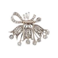 MARIANNE OSTIER, DIAMOND FLOWER BOUQUET BROOCH