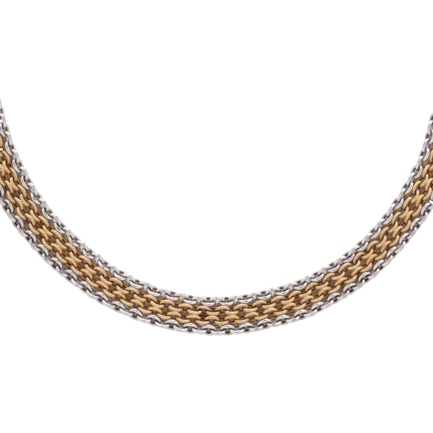 BICOLOR GOLD NECKLACE