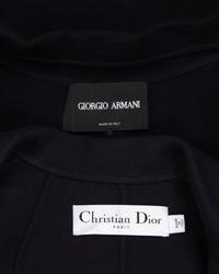 Two Designer Cashmere Jackets: One Christian Dior, One Giorgio Armani
