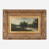 Charles François Daubigny (French, 1817–1878) Lavandières, Ile de Vaux