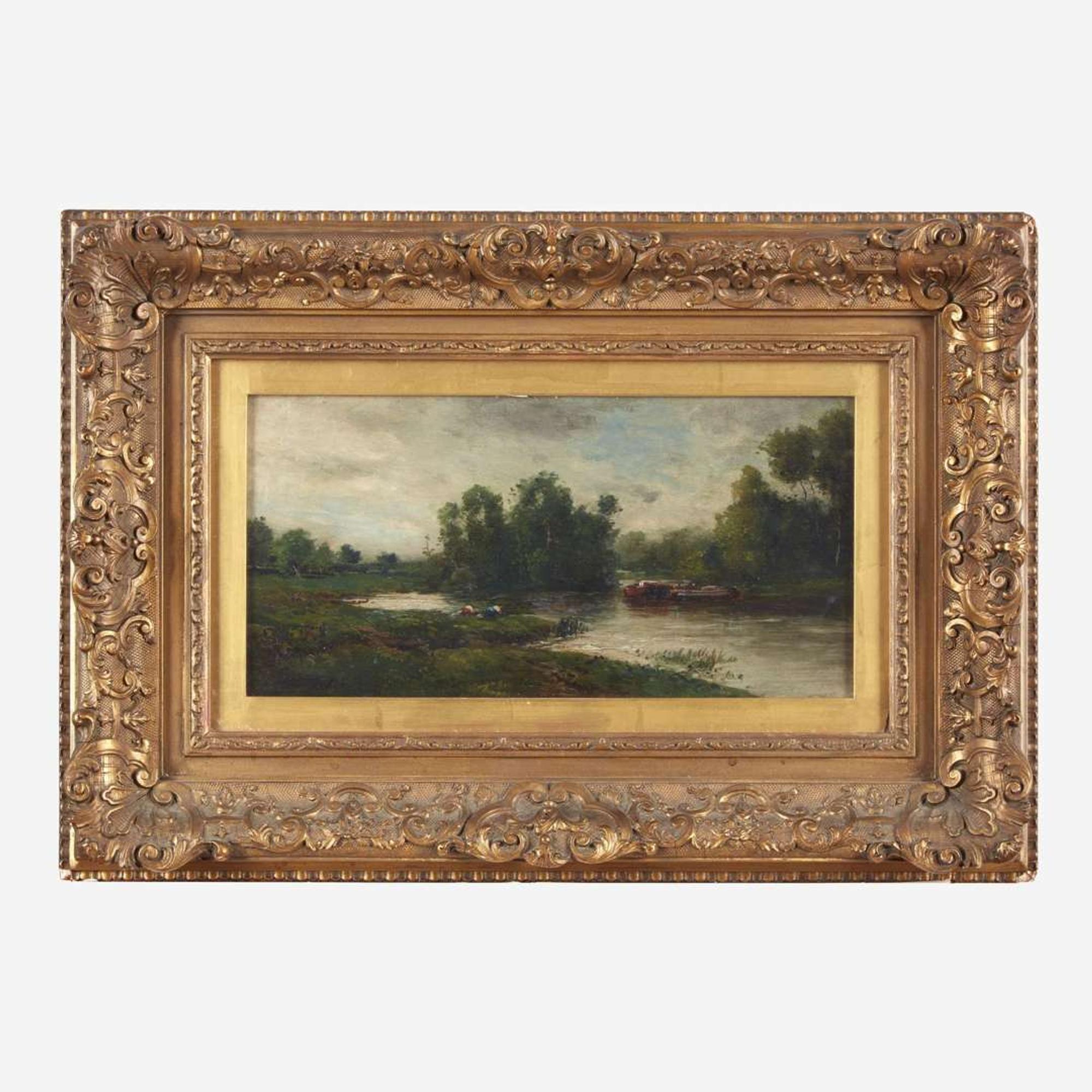 Charles François Daubigny (French, 1817–1878) Lavandières, Ile de Vaux
