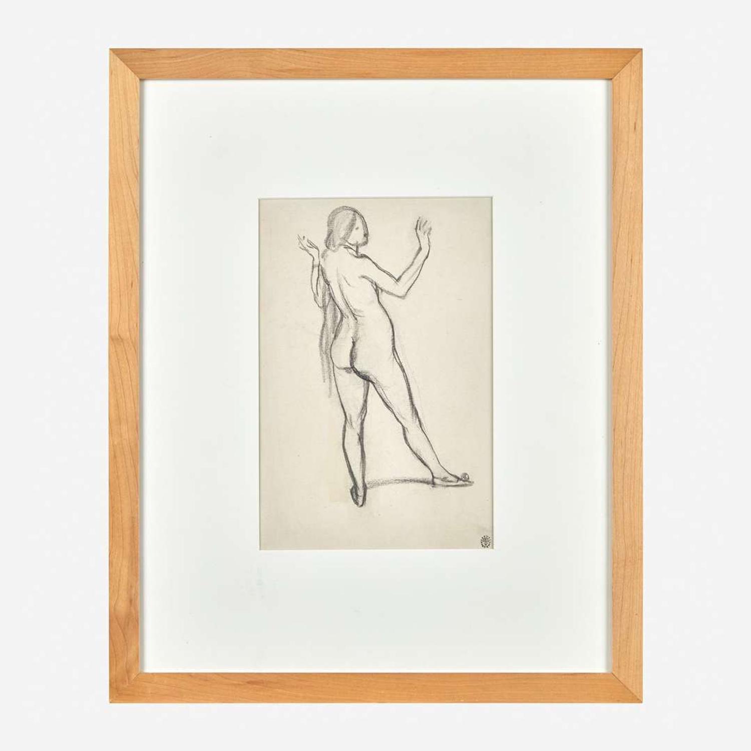 Rockwell Kent (American, 1882-1971) Standing Female Nude