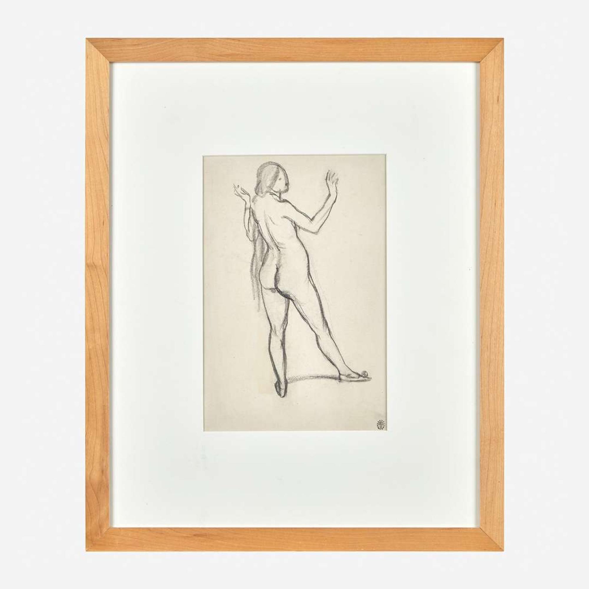 Rockwell Kent (American, 1882-1971) Standing Female Nude
