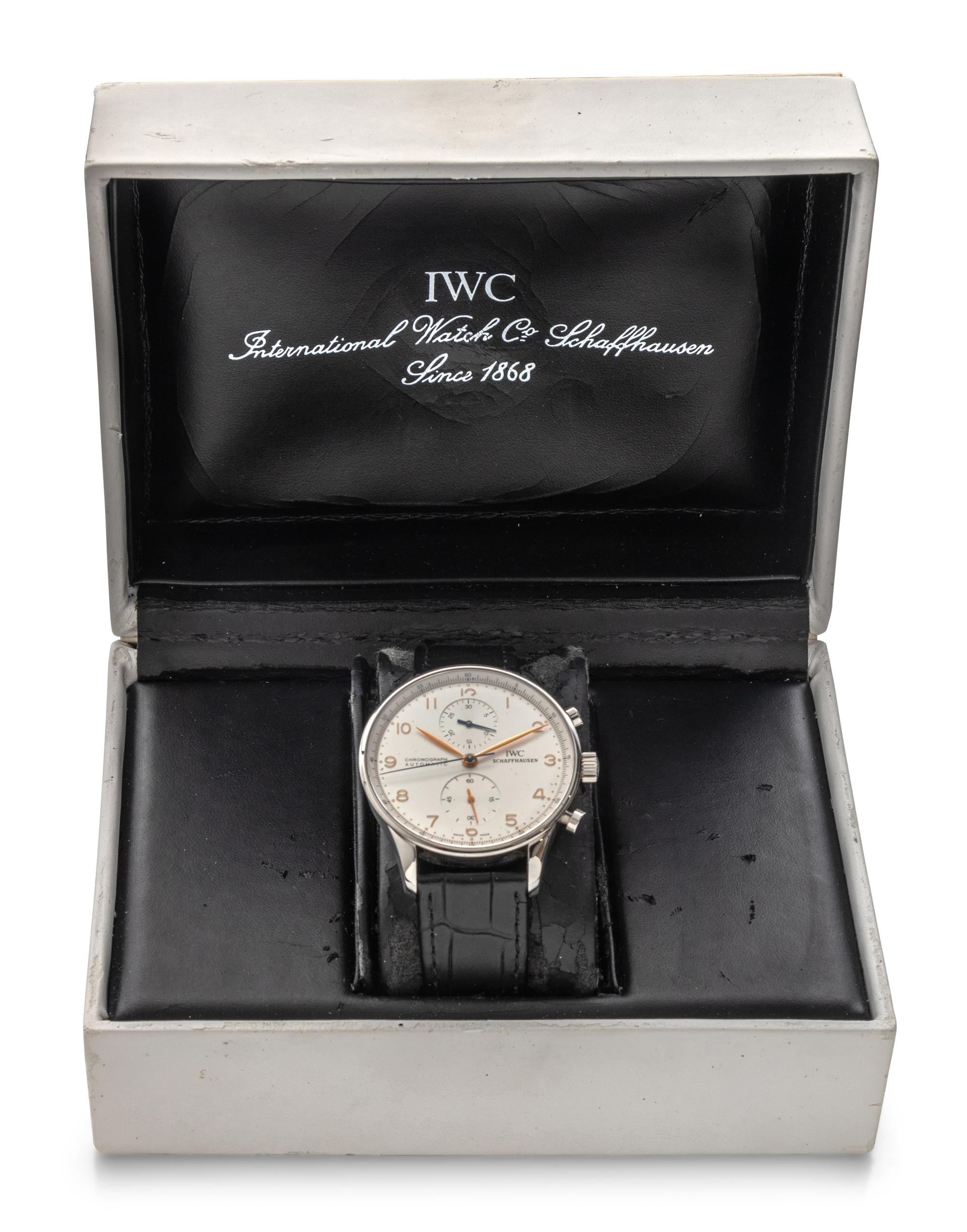IWC, REF. 3714 STAINLESS STEEL 'PORTUGUESE' WATCH